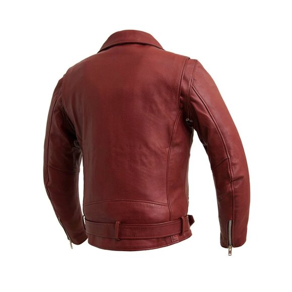 Fillmore Men's Motorcycle Leather Jacket - Picture 3 of 7